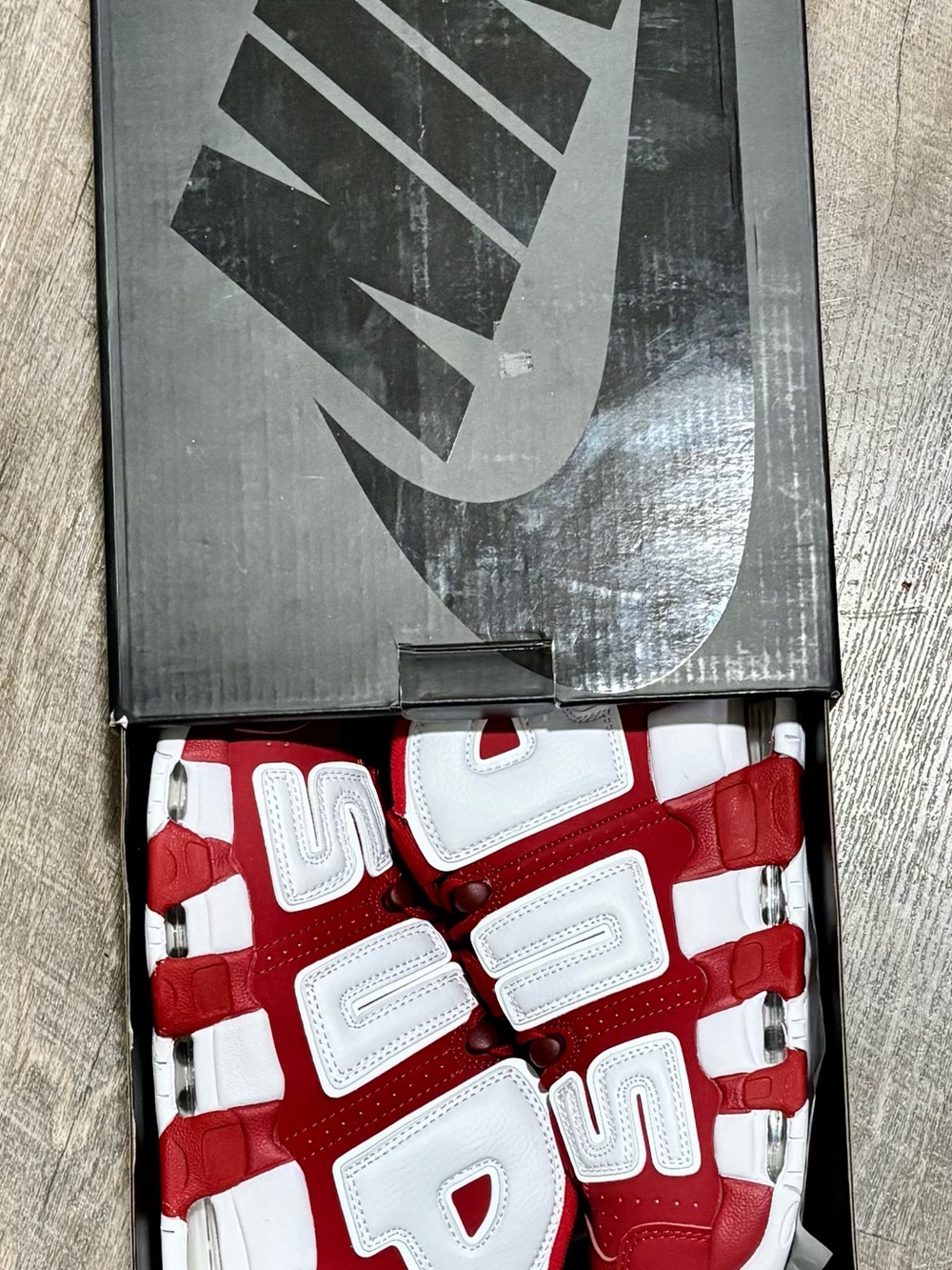 University Red and White Athletic Sneakers M 9.5 - Picture 1 of 5